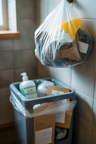 Trash Bags from Dollar Tree Handle Light Waste Perfectly