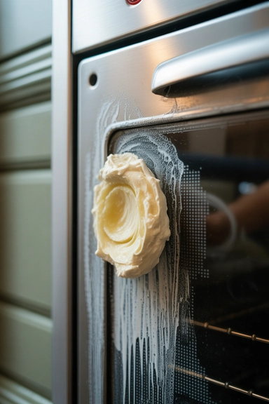 15 Oven Door Cleaning Hacks for a Clear View 16 Cream of Tartar Paste on Discoloration Around the Frame