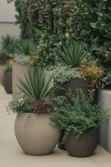 15 Backyard Landscaping Ideas for a Stunning Outdoor Yard 16 Finish With Container Plants on the Patio