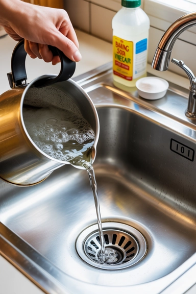 Pour Boiling Water Down Every Drain First