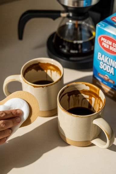 21 Baking Soda Cleaning Hacks Every Homeowner Should Know 16 Remove Stains from Coffee and Tea Mugs