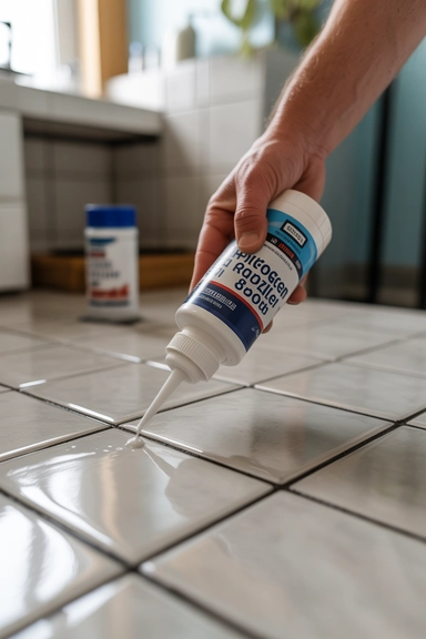 15 Hydrogen Peroxide Cleaning Hacks for Every Room 16 Whitening Grout Permanently with a Sealer Finish