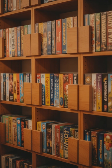  Vertical Board Game File Storage