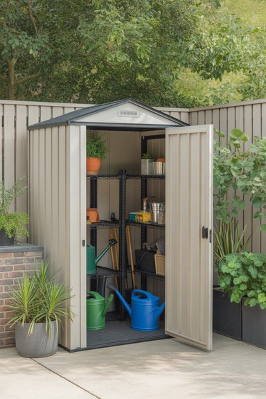 Store Items Inside a Patio Storage Shed