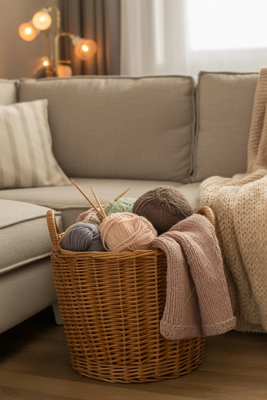 Yarn Storage Baskets for Current Projects
