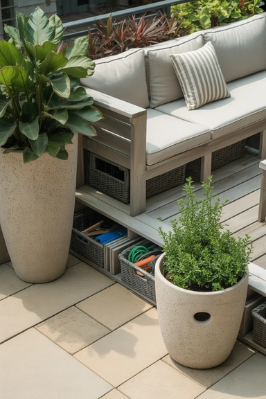 Use Decorative Planter Storage