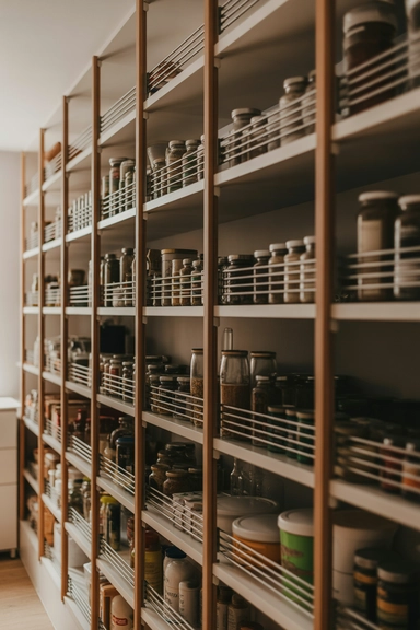 22 Pantry Shelf Organization Ideas That Work 18 Clear Shelf Boundaries With Dividing Bars