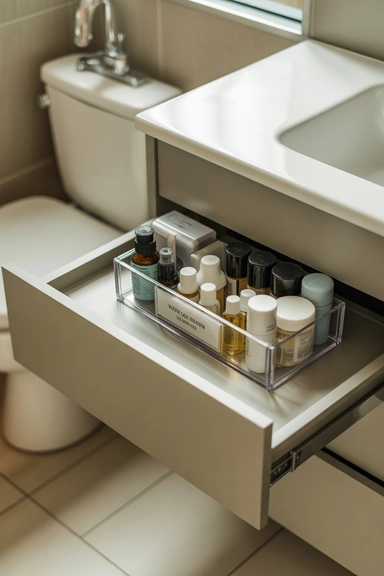 21 Vanity Organization Ideas for Small Spaces 18 Clear Travel Bin for Compact Essentials