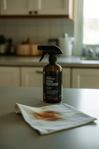 Dish Soap and Hydrogen Peroxide Stain Remover Spray