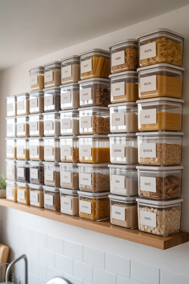 22 Genius Tiny Kitchen Storage Without Cabinets 18 Stackable Food Storage Containers for Vertical Efficiency