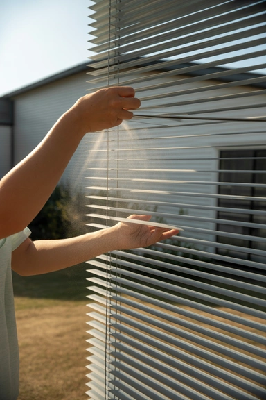 Take Blinds Outside for a Quick Shake