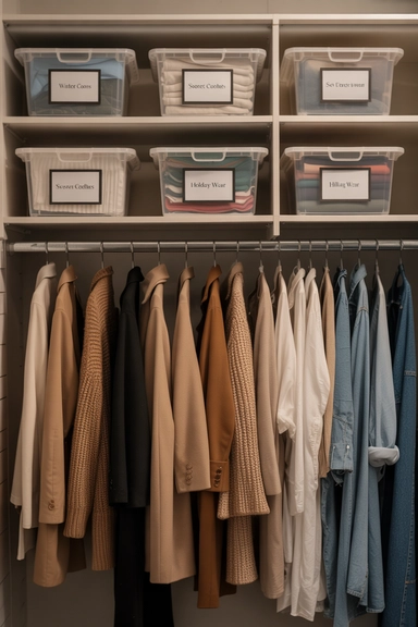 Clothing Storage Bins for Seasonal Items