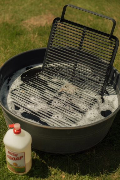 Clean Grill Grates With Dish Soap
