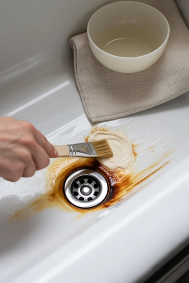 Cream of Tartar Paste for Rust Stains