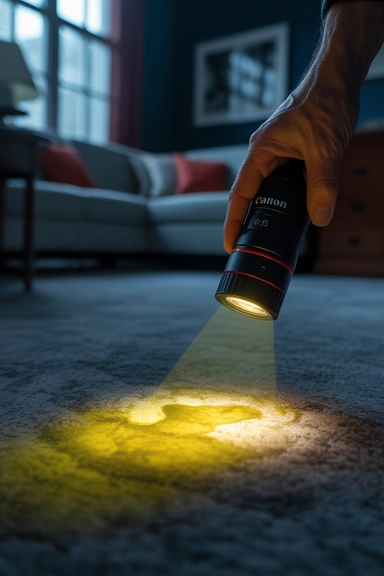 Use a Black Light to Find Hidden Urine Spots