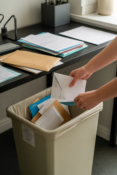 Keep a Recycling Bin Near Paper Areas