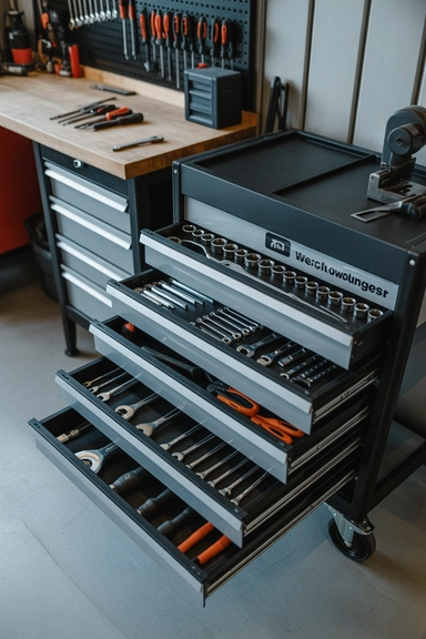 23 Tool Storage Ideas That Keep Your Workspace Organized 3 Rolling Tool Chest for Organized Mobile Storage