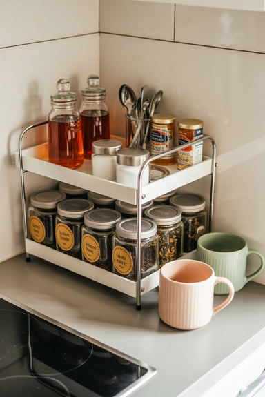 21 Tea Station Organization Ideas for a Cozy & Tidy Setup 3 Tiered Tea Organizer for Small Spaces
