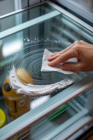 Baking Soda Paste for Stuck Spills