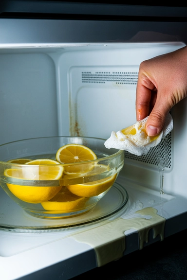 Lemon Steam for Smell and Mess Together