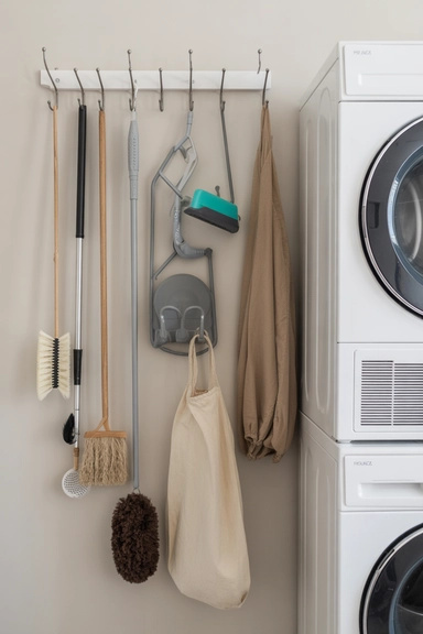 21 Smart Laundry Room Storage Ideas That Save Space 22 Laundry Room Wall Hooks for Tools