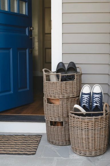 23 Smart Shoe Storage Ideas for Small Spaces 22 Shoe Storage Baskets for Entryways