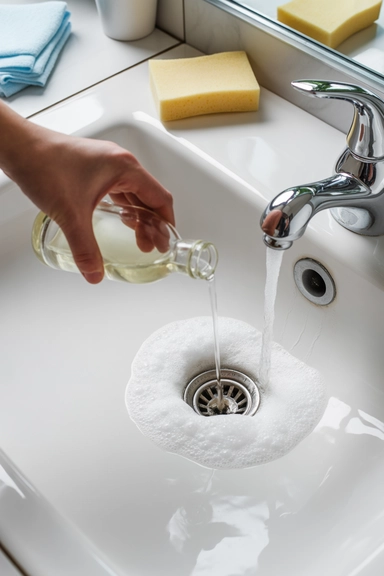 Bathroom Glass Shelf Cleaning Hack for a Clear Finish