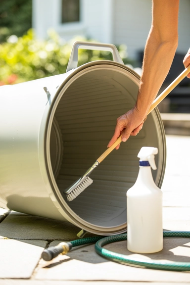 Deep Clean the Garbage Bin Itself