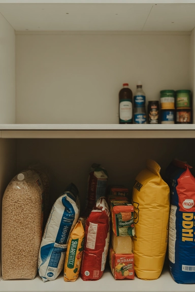 22 Pantry Shelf Organization Ideas That Work 22 Lower Shelf Bulk Zone for Heavy Items