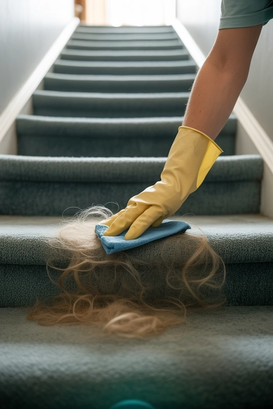 Removing Dog Hair from Stairs Without Losing Your Mind