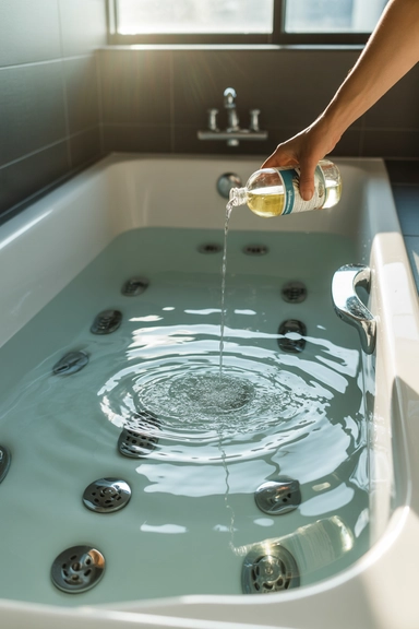 Jet Tub Vinegar Flush for Whirlpool Bathtubs