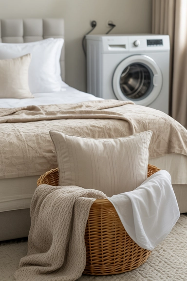 Wash Throw Pillows and Blankets