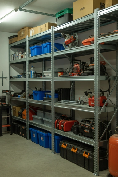 23 Tool Storage Ideas That Keep Your Workspace Organized 24 Heavy Duty Shelf Units for Large Equipment