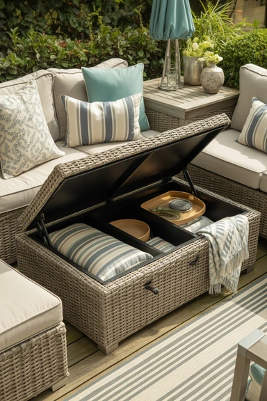 Use Multi-Purpose Patio Furniture with Hidden Storage