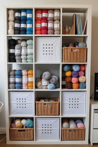  Cube Shelf Yarn Storage Systems