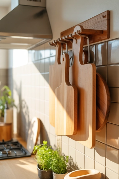 21 Cutting Board Organization Ideas for Small Kitchens 4 Wall-Mounted Cutting Board Racks That Double as Decor