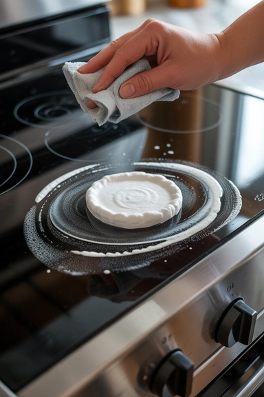 Baking Soda Paste for Stovetop Grease