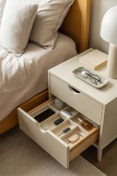 Declutter Nightstands to Create a Calm, Organized Bedroom