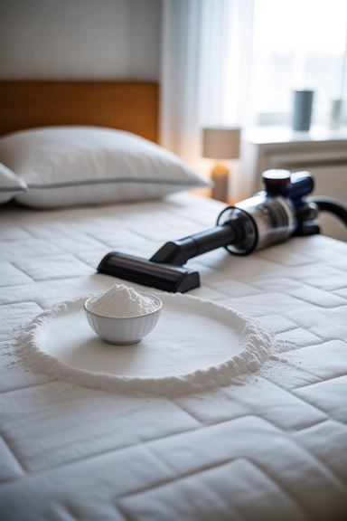 Deep Clean the Mattress With Baking Soda