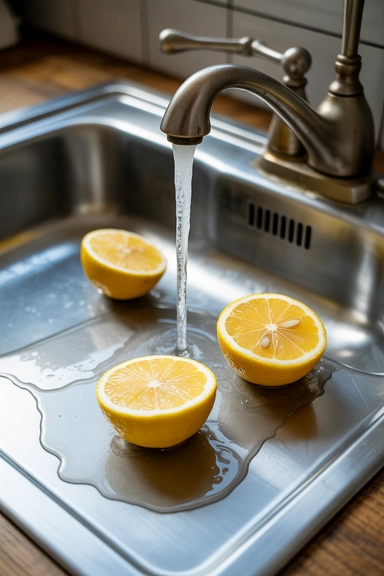 Lemon Juice on Grease and Mineral Deposits