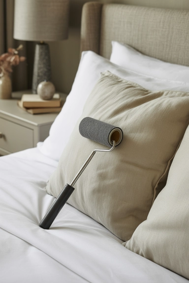 Use a Lint Roller to Remove Hair and Dust
