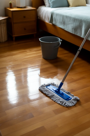 Clean Hardwood Bedroom Floors the Right Way