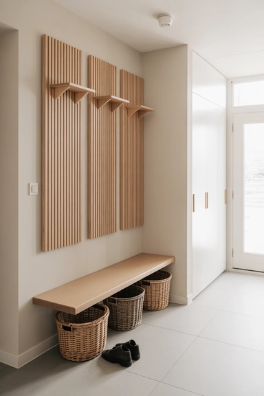 Floating Bench with Individual Hook Panels