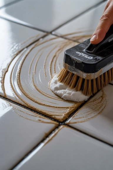 Grout Lines Need a Brush Not a Mop
