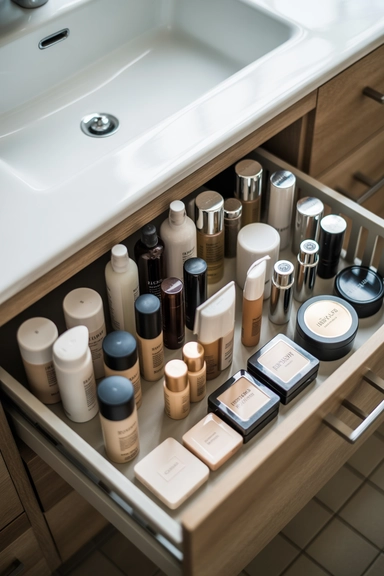 23 Bathroom Drawer Organization Ideas That Last 5 Height-Based Grouping That Removes Wasted Space