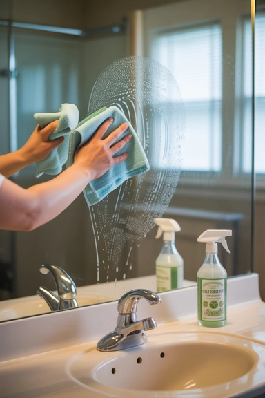 Mirror Cleaning Trick for a Streak-Free Shine