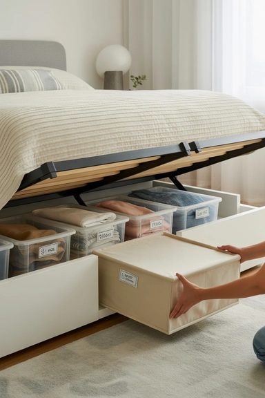 The Under-Bed Storage Trick That Eliminates Hidden Clutter