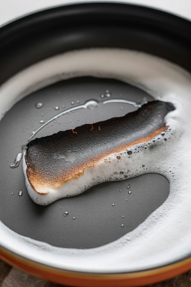 15 Kitchen Pan Cleaning Hacks to Remove Buildup 5 The Vinegar and Baking Soda Reaction Actually Clears Burnt Rings