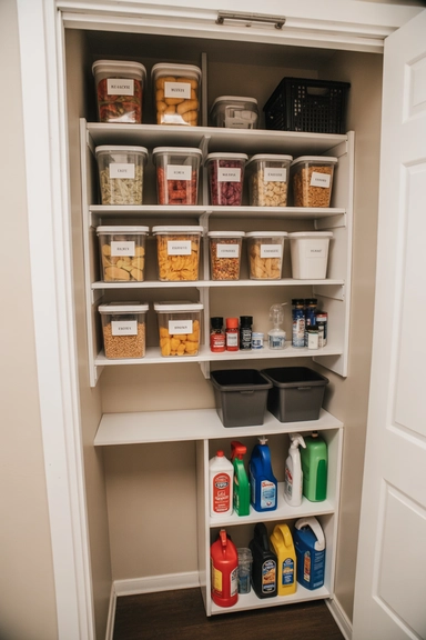 Transform a Nearby Utility Closet Into Overflow Storage