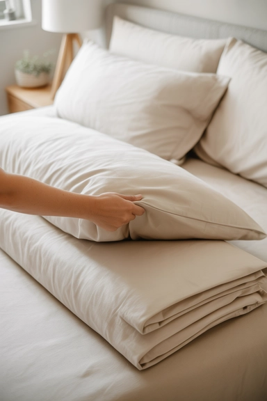 Wash Pillowcases More Often Than the Rest of the Bedding